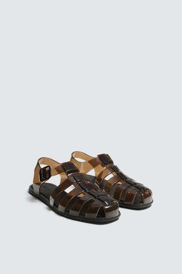 CAGE SANDALS - Brown by Zara