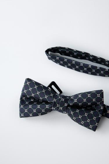PRINTED BOW TIE - Blue by Zara