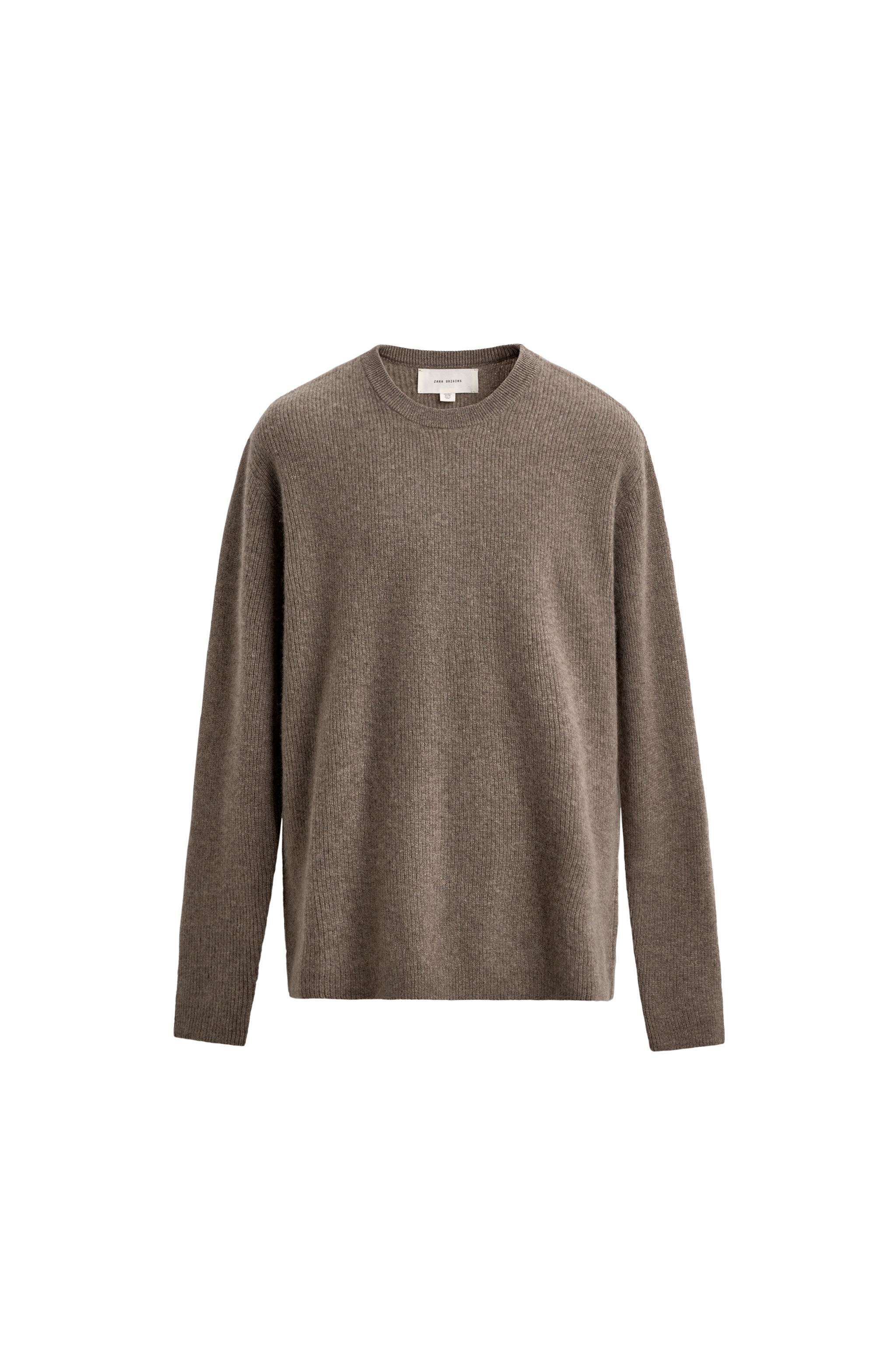 100% CASHMERE RIBBED JUMPER ORIGINS - Sand / Marl | ZARA United States