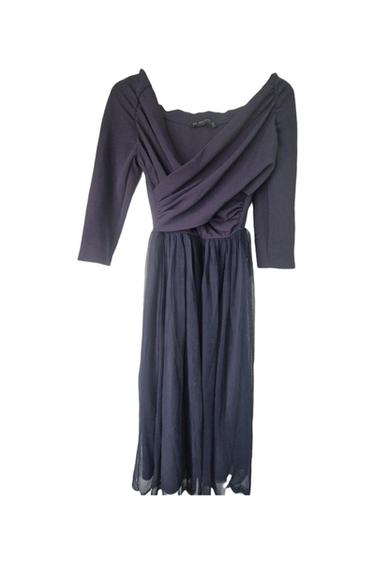 ZARA BLACK MIDI DRESS