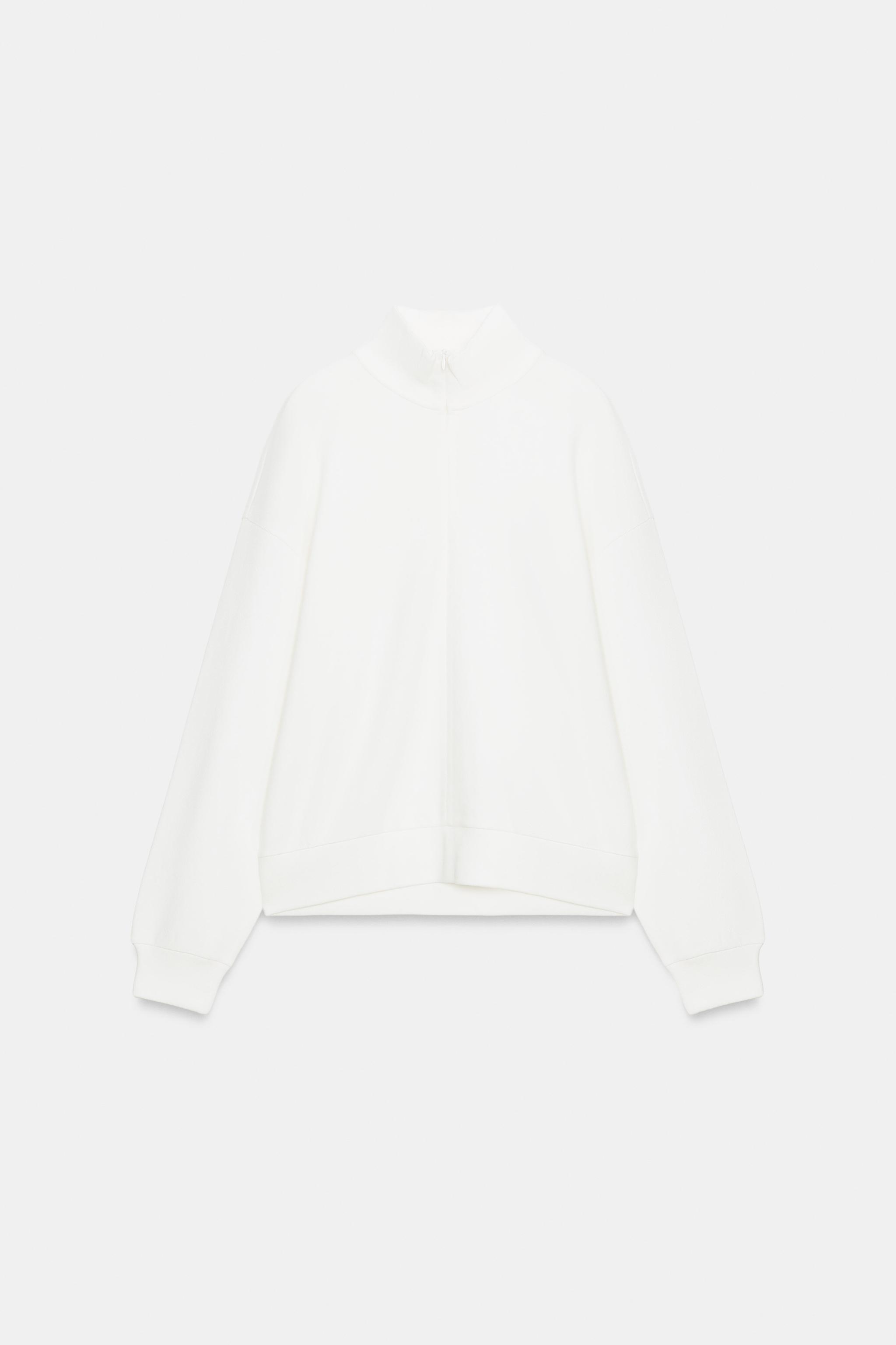 Женские худи Zara ZIP SWEATSHIRT — фото 6