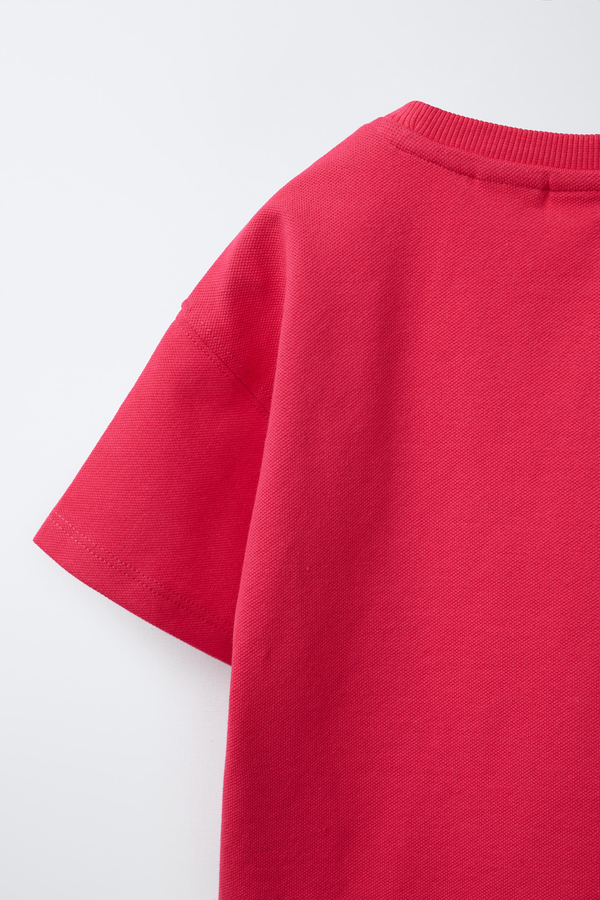 Детские футболки Zara HEART POCKET T-SHIRT — фото 4