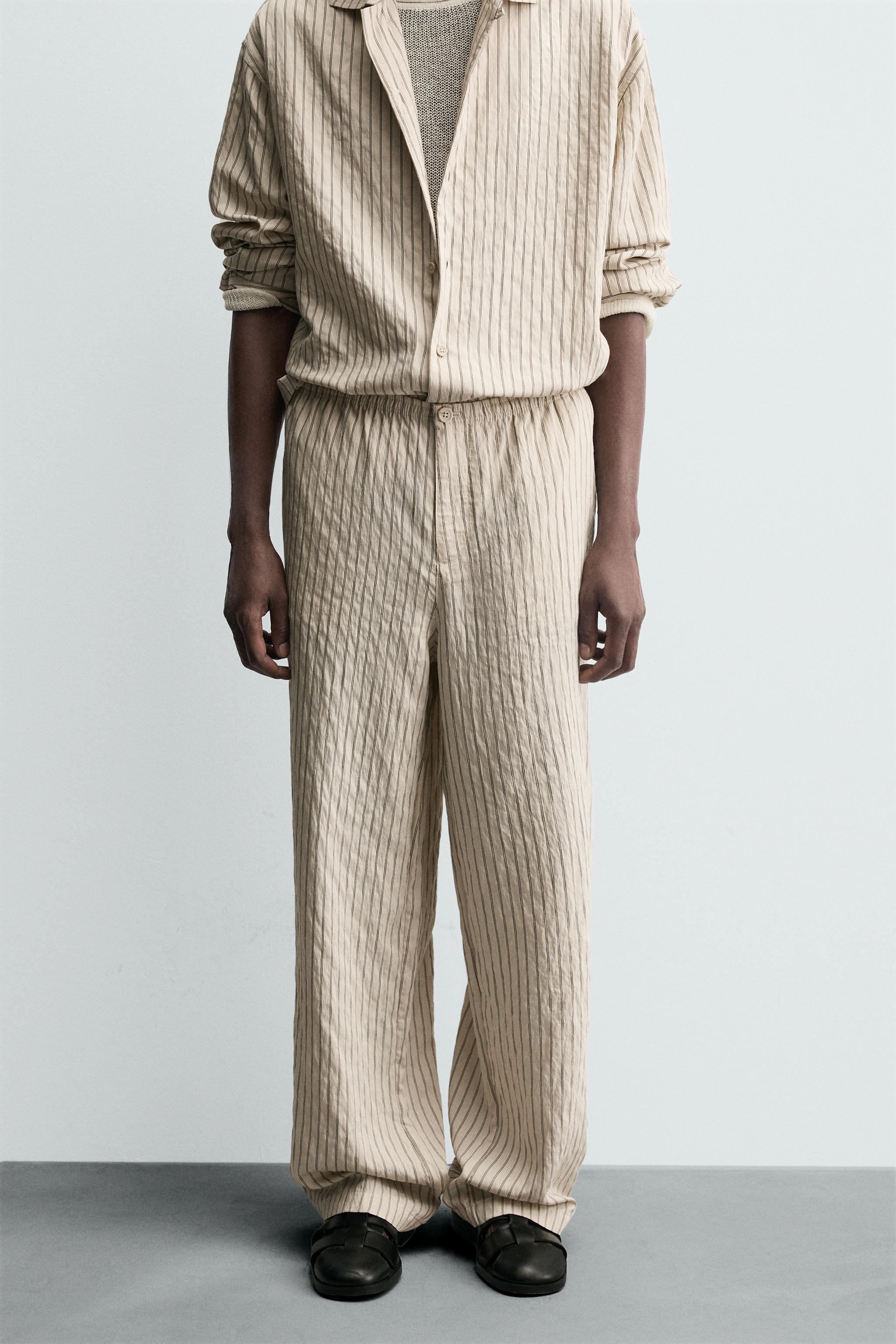 ZARA ストライプドローストリングパンツ 2180/402 02180402809-e2.jpg?ts=