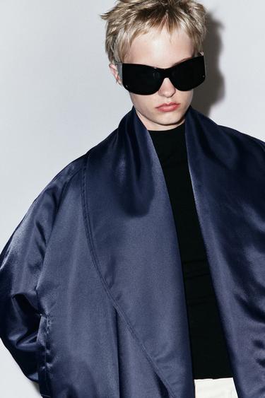 CHAQUETA BOMBER ACOLCHADA ZW COLLECTION - Azulón de Zara