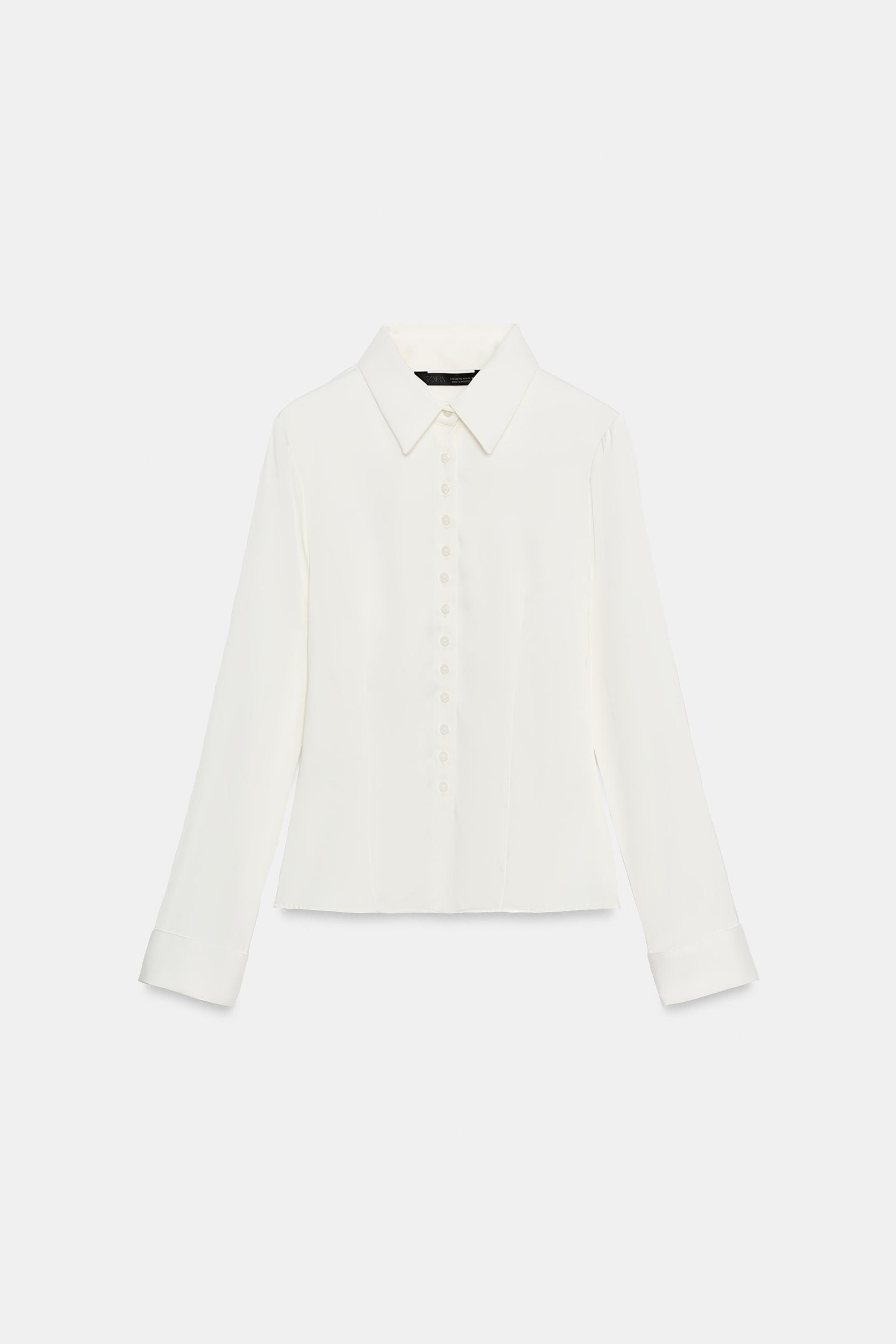FITTED SATIN SHIRT thumbnail 7