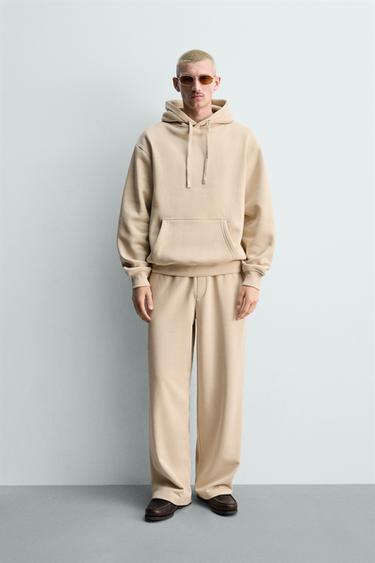 PANTALÓN JOGGER RELAXED FIT BÁSICO - Beige de Zara - Imagen 0