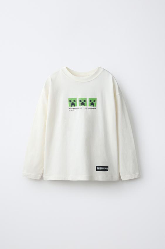 CAMISETA ESTAMPADO MINECRAFT © MOJANG AB. - Blanco de Zara - Imagen 0