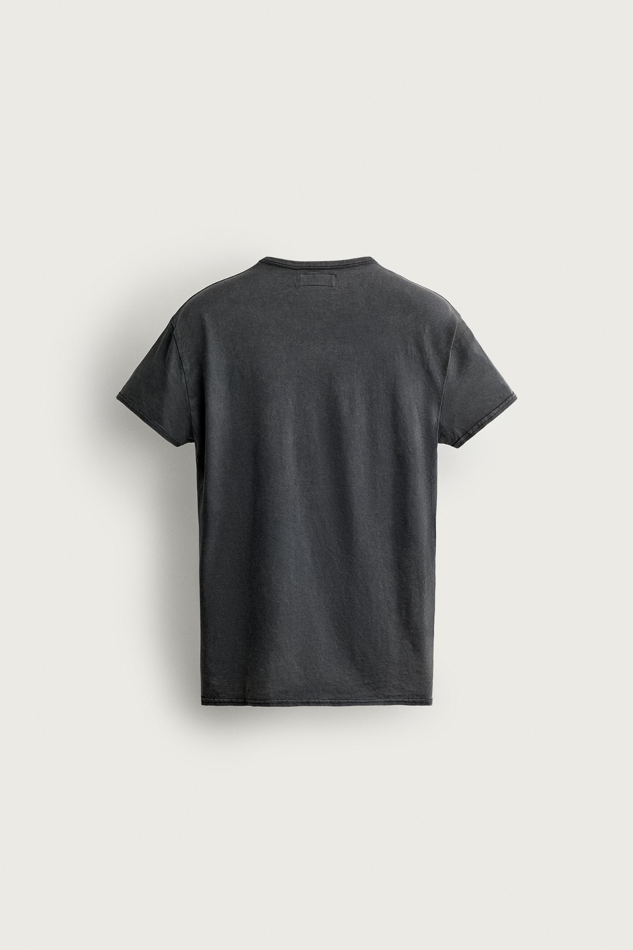 T-SHIRT SLIM EFFET DÉLAVÉ