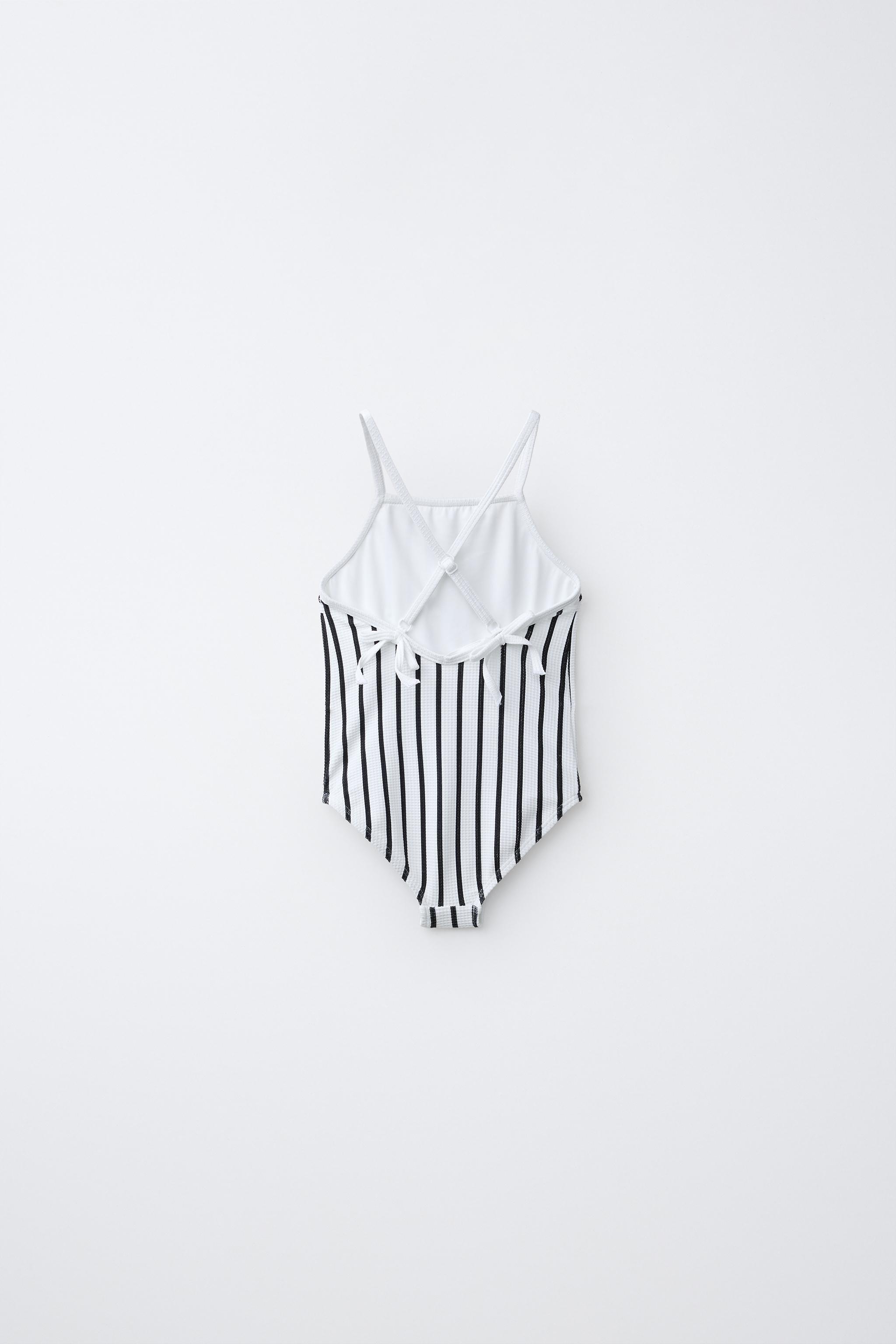 MAILLOT DE BAIN STRUCTURÉ À RAYURES (2-6 ANS)