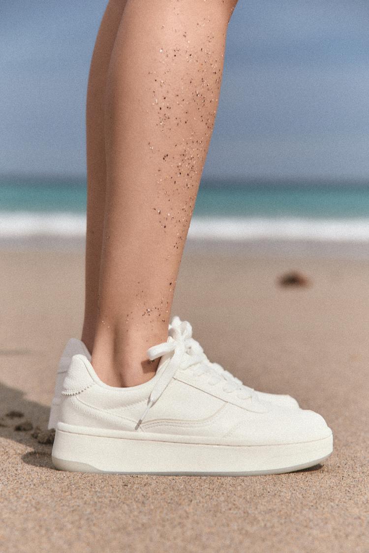 Tienda Zara Tenis Zara Mujer ZAPATILLAS DEPORTIVAS Rojo Burgundy