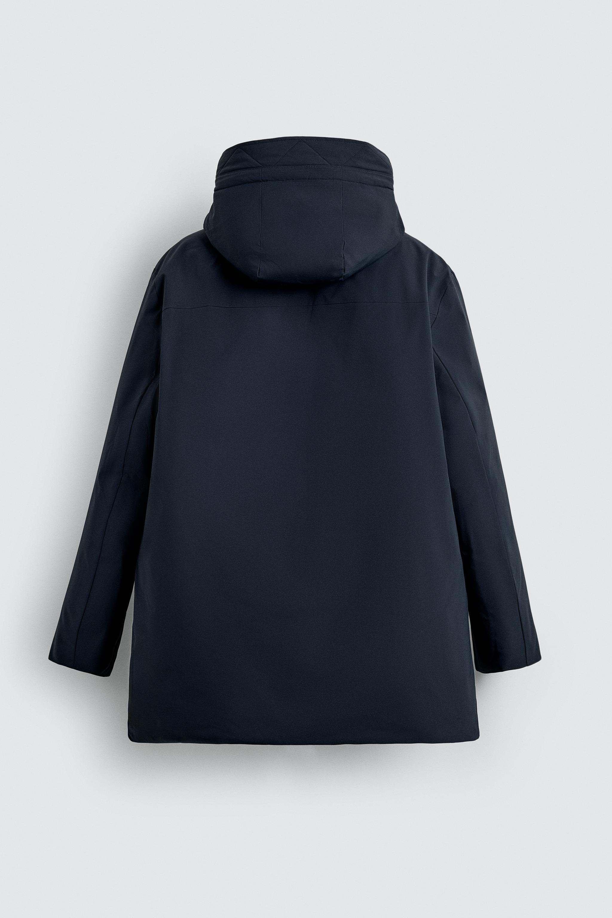 美品【ZARA】2イン1ウォーターリぺレントオーバーサイズパーカ XS 