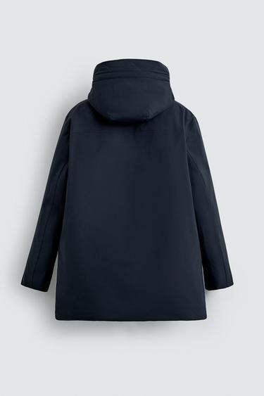 PARKA REMBOURRÉE WATER REPELLENT - Bleu marine de Zara - Image 8