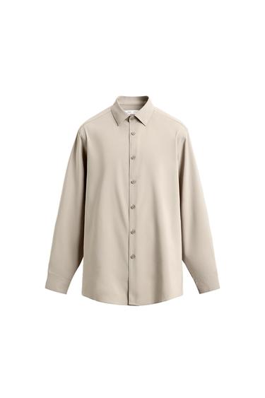 SLIM FIT SHIRT - Sand by Zara