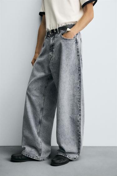 JEAN LARGE BAGGY - Gris / Bleu de Zara - Image 4