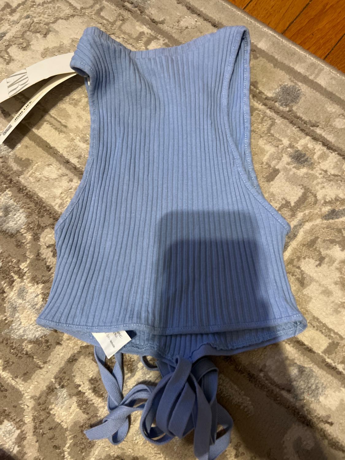 RIBBED HALTER TOP - Image 2