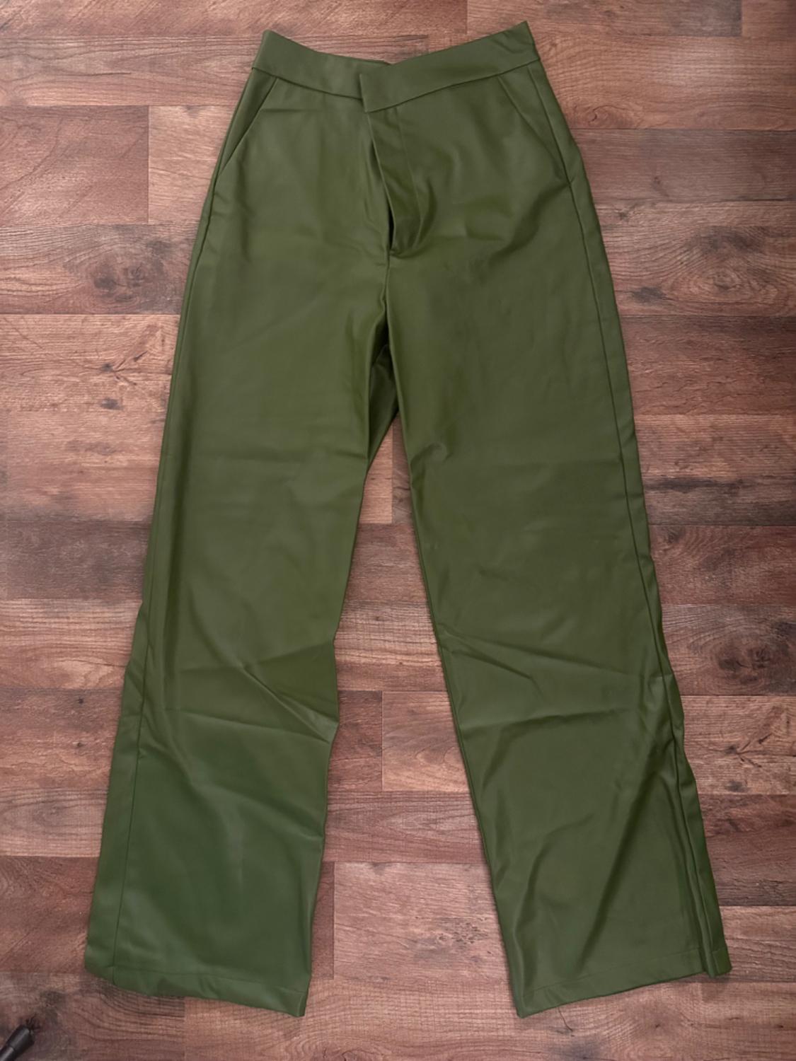 FULL LENGTH FAUX LEATHER PANTS