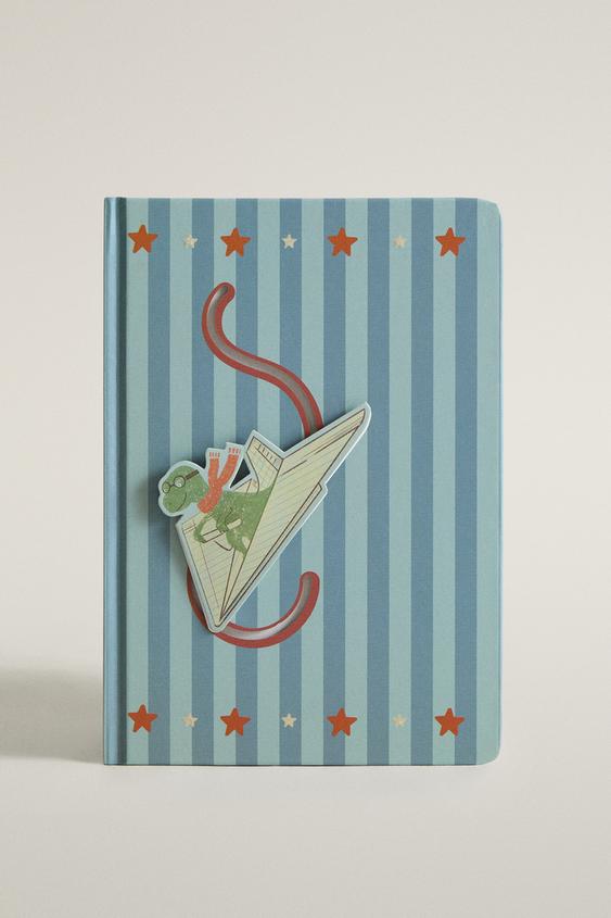 Zara KIDS' DINOSAUR A5 NOTEBOOK - Blue - Image 0