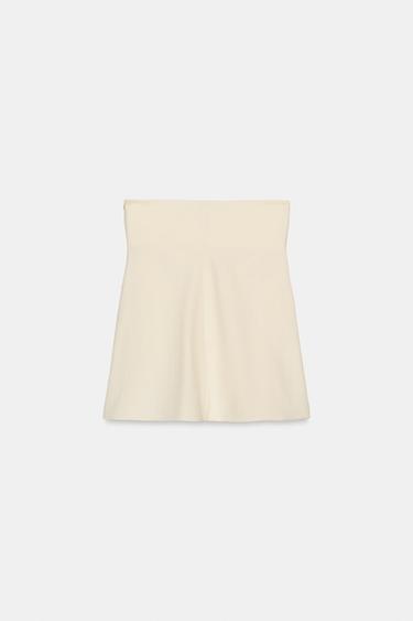 PLEATED BANDEAU TOP - Mid-ecru by Zara - Image 7