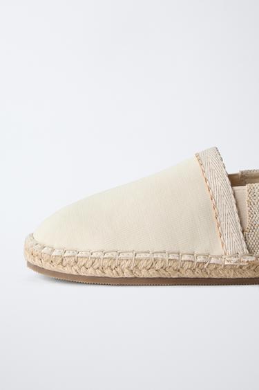 CHAUSSURES EN JUTE TISSÉ - Blanc écru de Zara - Image 5