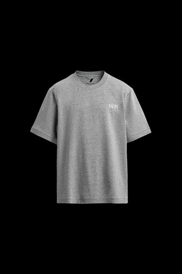 Zara GRAPHIC PRINT TRAINING T-SHIRT - Gray marl - Image 0