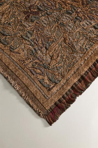 CHENILLE JACQUARD MULTI-PURPOSE THROW - Pink by Zara - Image 1