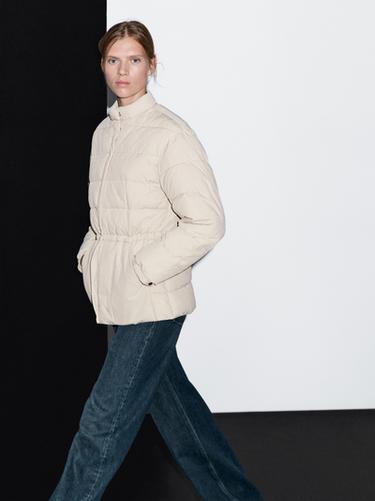 Zara Puffer jacket with stand collar - 318