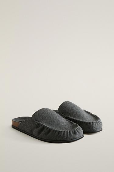 FELT MULE CLOG SLIPPERS — Dark Gray 2