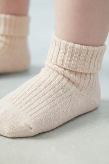 4-PACK OF RIBBED SOCKS - Light beige by Zara - Image 5