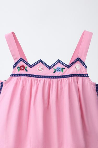 TOP BRODERIES ZIGZAG - Fraise de Zara - Image 2