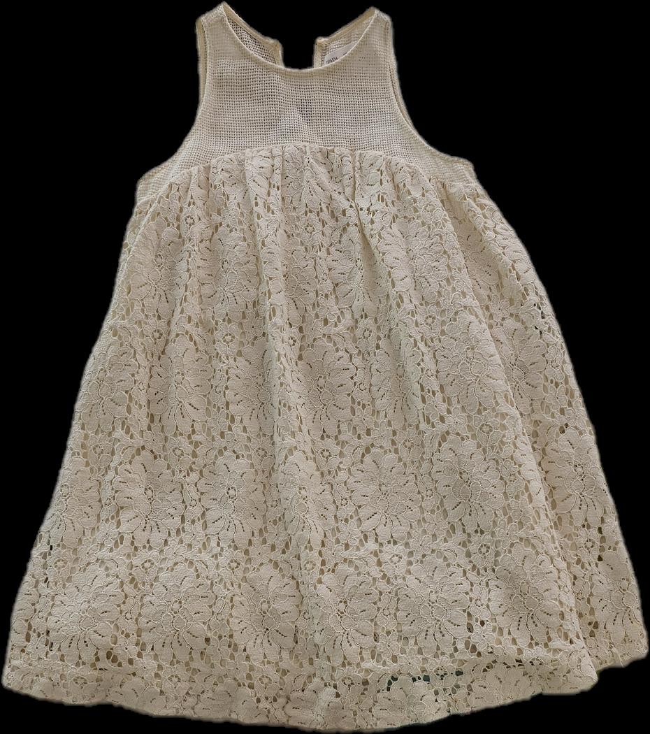 CONTRAST LACE DRESS