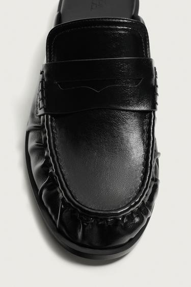 MOCASSINS OUVERTS À L'ARRIÈRE - Noir de Zara - Image 5
