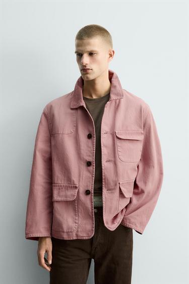 CAZADORA RELAXED FIT LAVADA LIMITED EDITION - Rosa de Zara