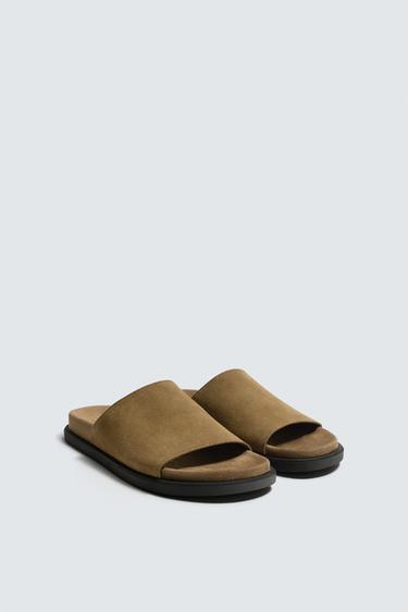Zara LEATHER SANDALS - 