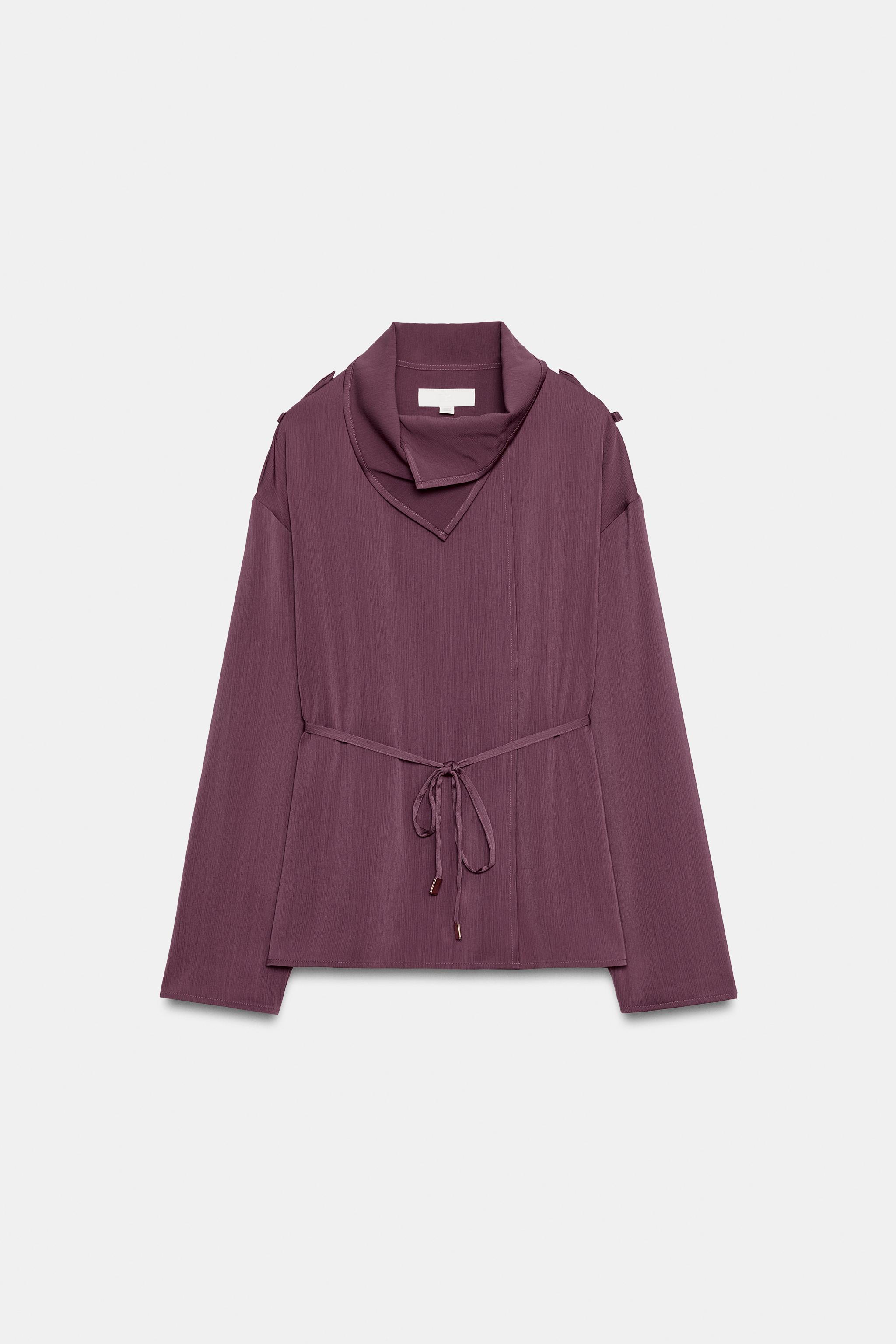 FLOWY DOUBLE-BREASTED BLAZER
