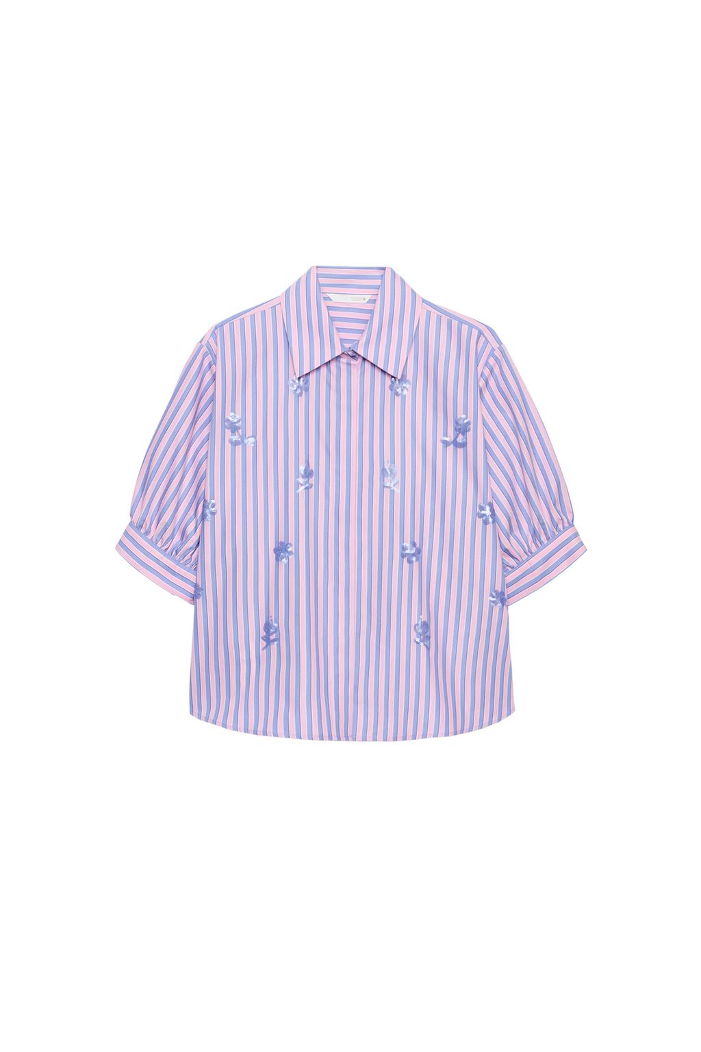 SEQUINED STRIPED SHIRT - image 3