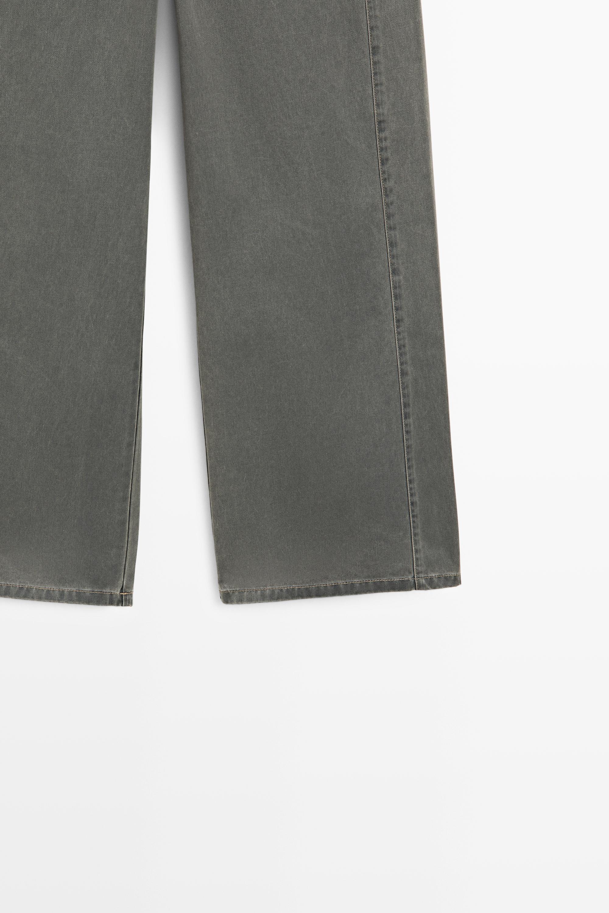 Pantalon large en jean coton