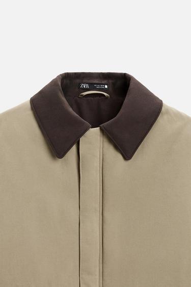 MATCHING COLLAR JACKET - Beige by Zara - Image 7