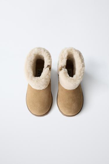 BOTTES DOUBLÉES BAREFOOT - Marron de Zara - Image 8