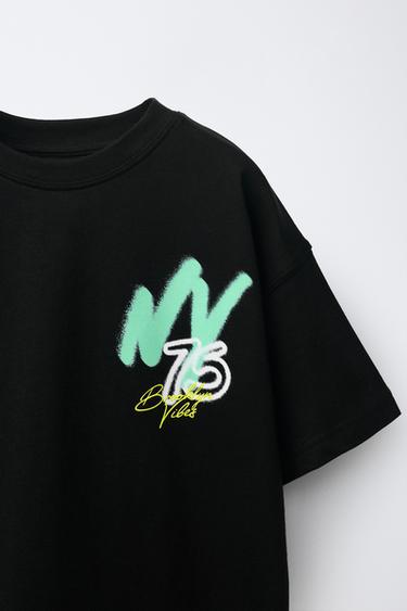 GRAFFITI PRINT T-SHIRT - Black by Zara - Image 2