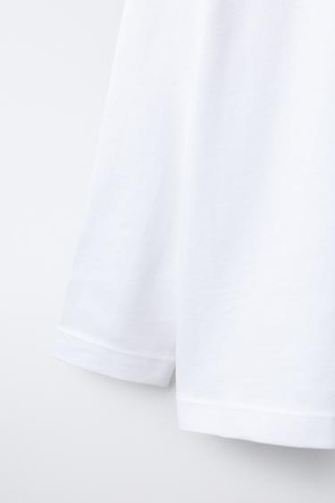 PLAIN MEDIUM WEIGHT T-SHIRT - White by Zara - Image 3