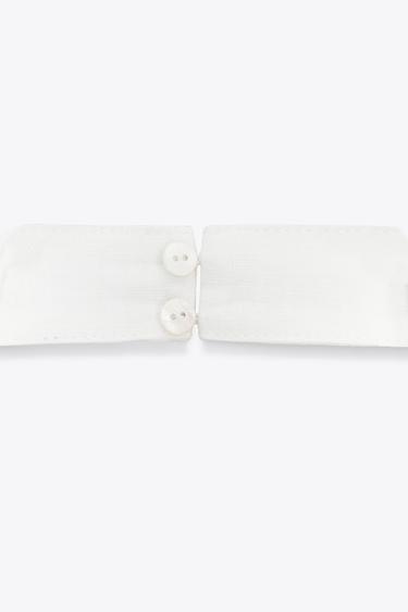 ZW COLLECTION 100% LINEN HALTER DRESS - White by Zara - Image 6