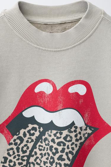 ROLLING STONES © PRINTED SWEATSHIRT - Sand by Zara - Image 2