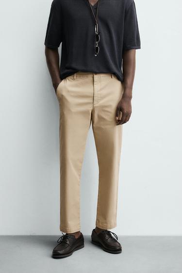PANTALÓN CHINO RELAXED FIT - Beige de Zara