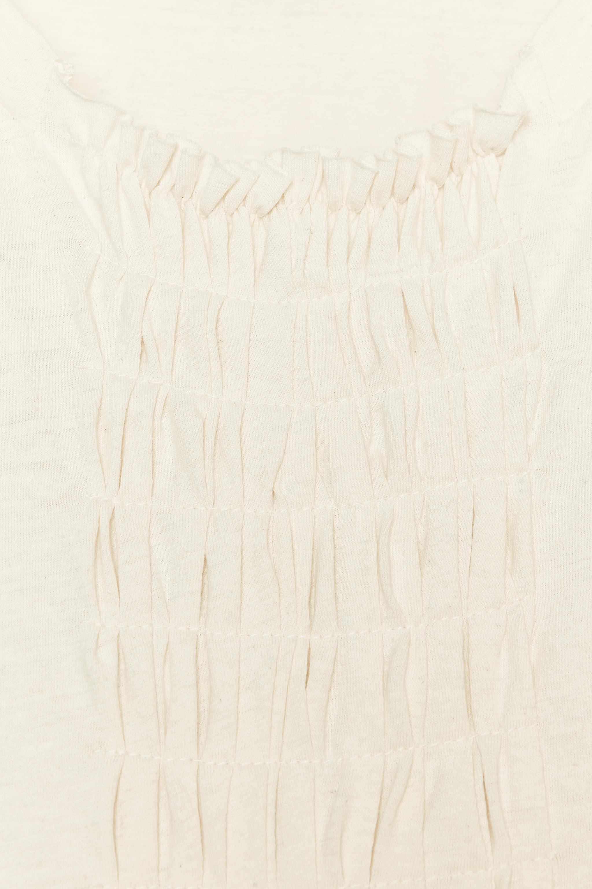 ZARA プリーツ パフ Ｔシャツ X FANGLU LIN 5644/244 プリーツ パフ Tシャツ X FANGLU LIN - ベージュ | ZARA Japan