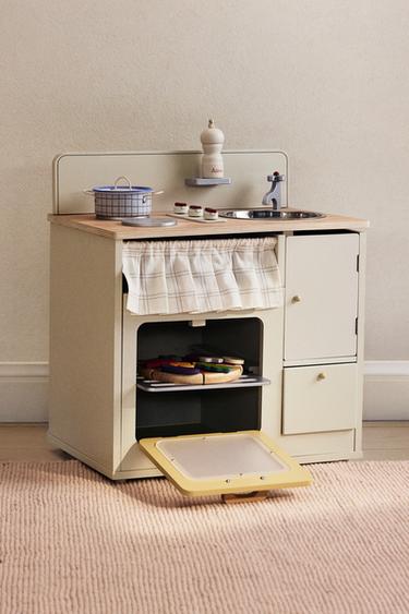 JOUET ENFANT CUISINE EN BOIS - Crème de Zara