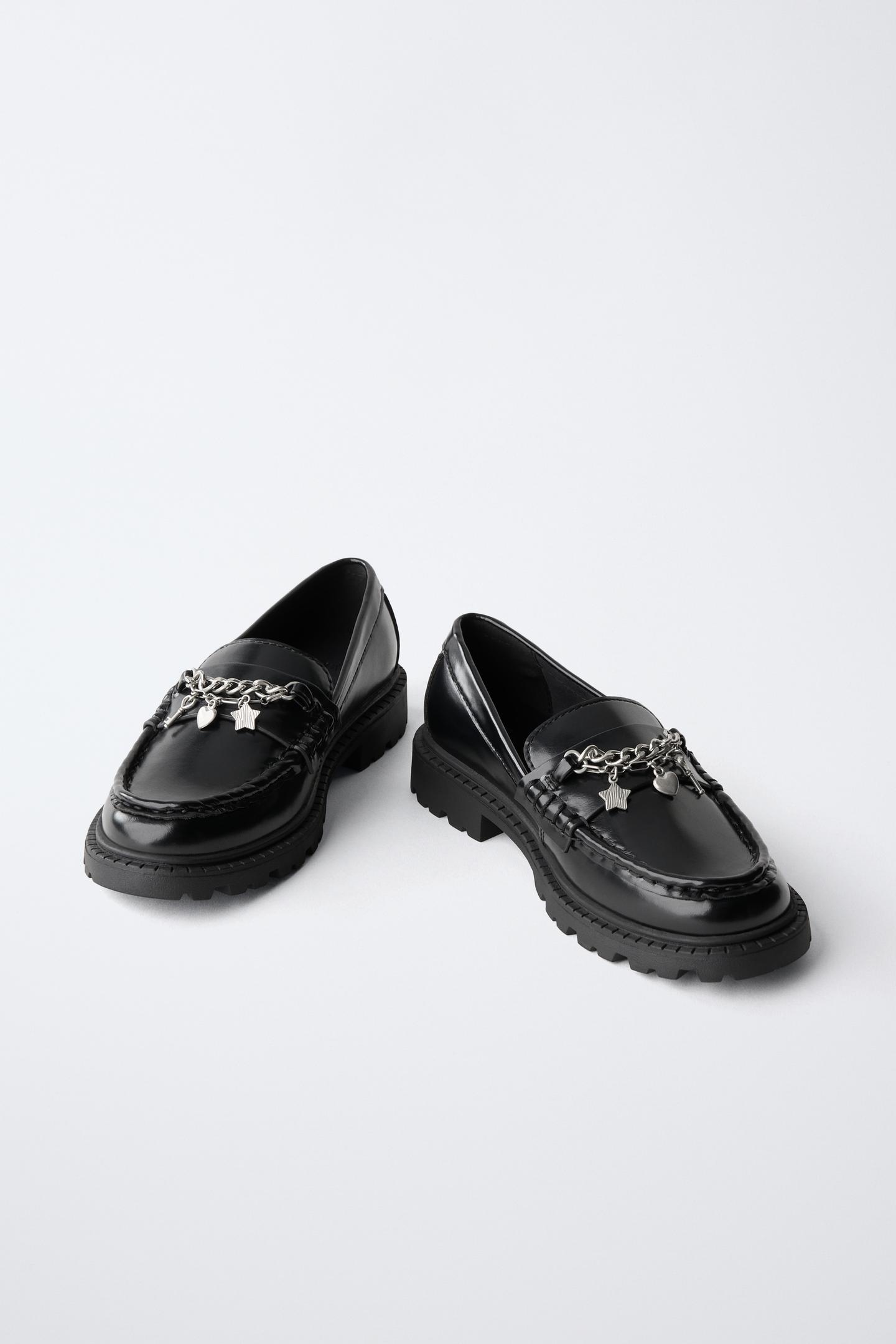Детские туфли Zara Patent Charms, цвет: Чёрный — фото 3