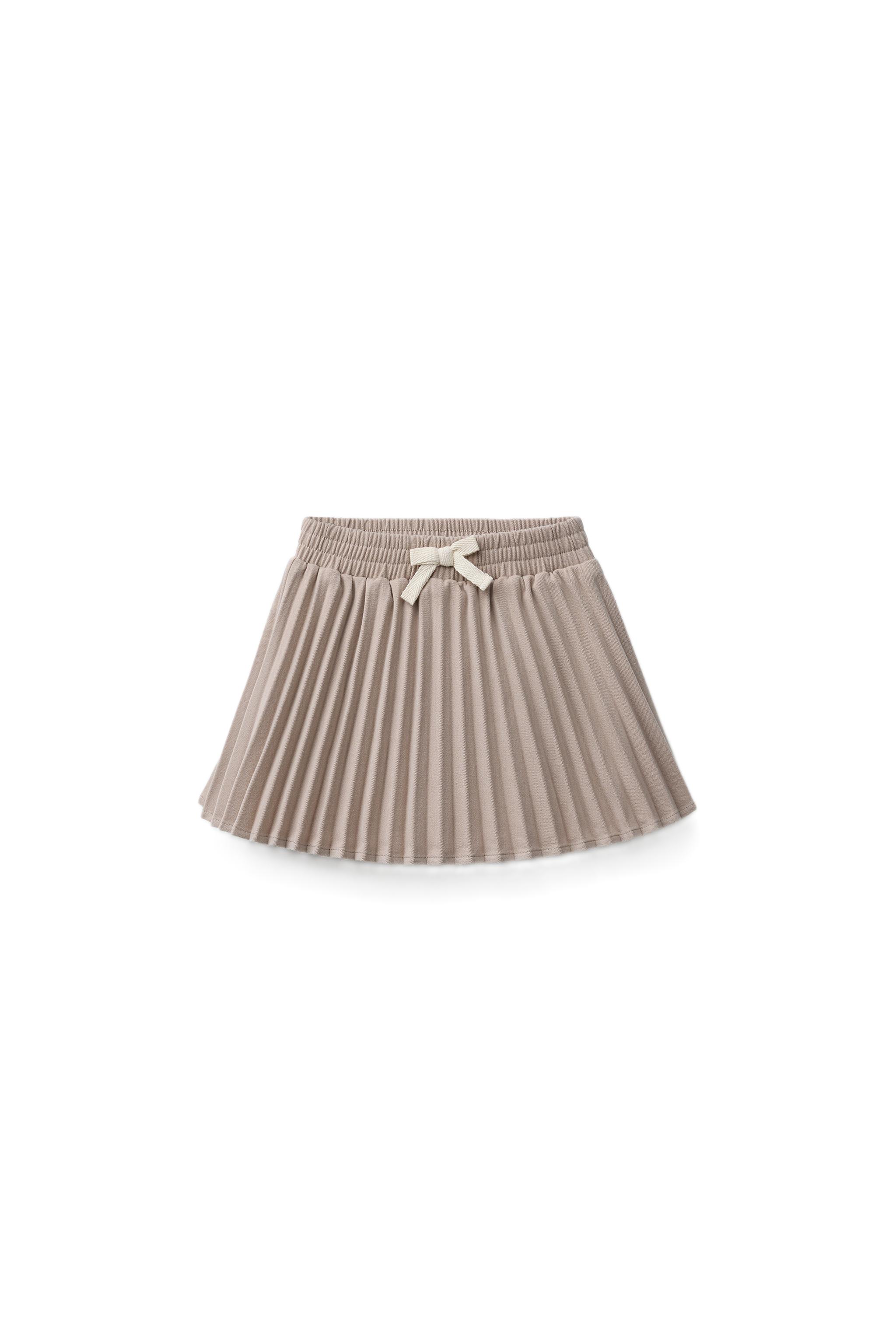 BOX PLEAT SKIRT Ecru ZARA Canada