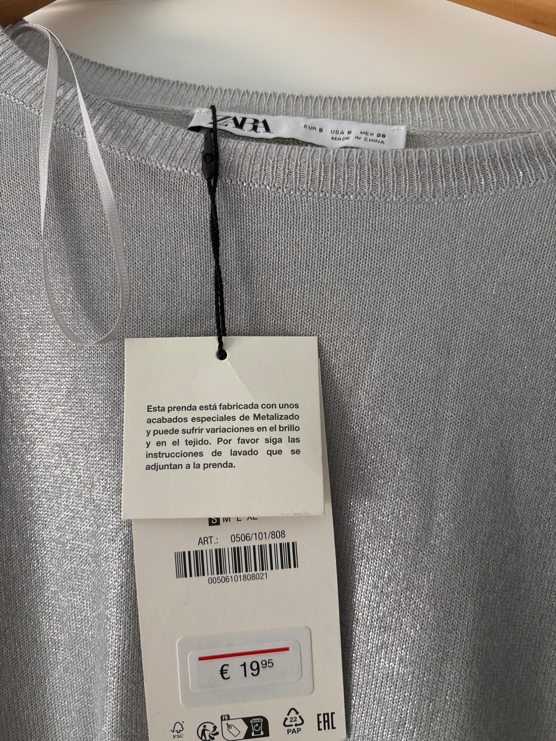 FINE KNIT FOIL SWEATER - Image 3
