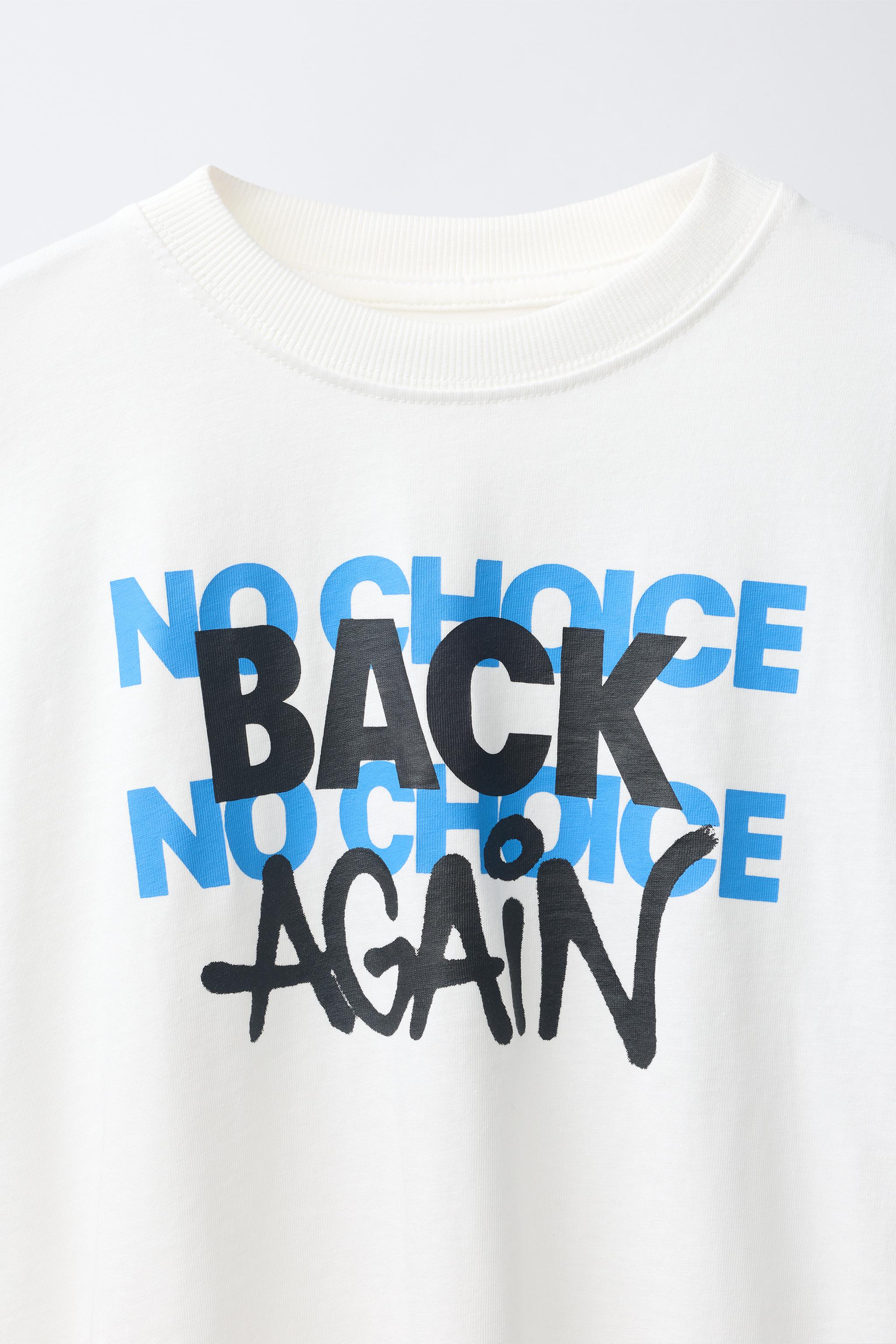 TEXT PRINT T-SHIRT - Oyster-white | ZARA United States