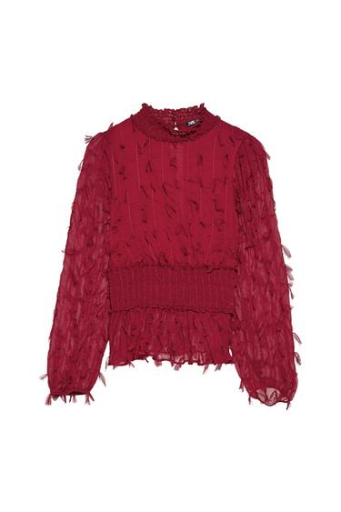 FRINGED BLOUSE